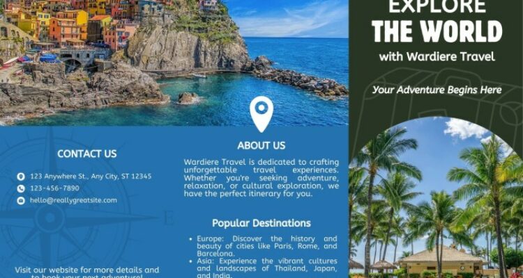 Free, printable, customizable travel brochure templates | Canva