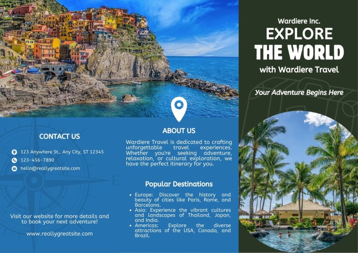 Free, printable, customizable travel brochure templates | Canva